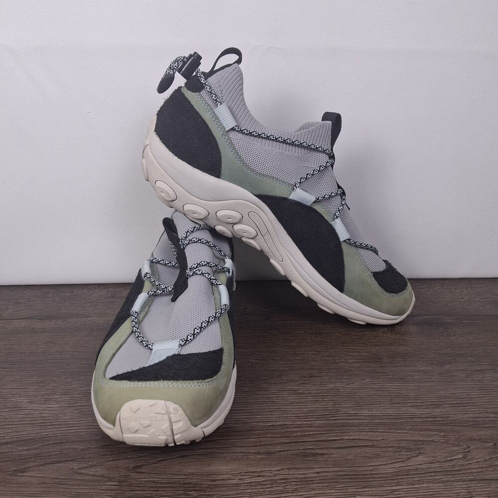 Merrell Jungle Moc Explorer Men's Sneaker Size 12 Gray Green Knit Lace Bungee Hi
